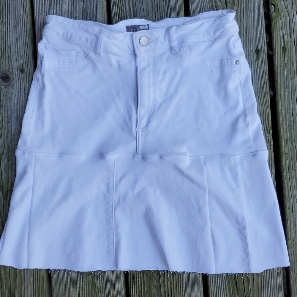 DL1961 white denim Mini skirt 31